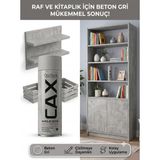 CAXCOLORS Cax Akrilik Sprey Boya 400 ml – Mobilya, Raf, Kitaplık ve Ahşap Hızlı Kuruyan Çok Amaçlı Sprey Boya - BETON GRİ