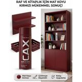 CAXCOLORS Cax Akrilik Sprey Boya 400 ml – Mobilya, Raf, Kitaplık ve Ahşap Hızlı Kuruyan Çok Amaçlı Sprey Boya - KOYU KIRMIZI