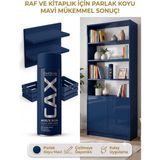 CAXCOLORS Cax Akrilik Sprey Boya 400 ml – Mobilya, Raf, Kitaplık ve Ahşap Hızlı Kuruyan Çok Amaçlı Sprey Boya - KOYU MAVİ