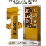 CAXCOLORS Cax Akrilik Sprey Boya 400 ml – Mobilya, Raf, Kitaplık ve Ahşap Hızlı Kuruyan Çok Amaçlı Sprey Boya - KOYU SARI