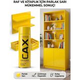 CAXCOLORS Cax Akrilik Sprey Boya 400 ml – Mobilya, Raf, Kitaplık ve Ahşap Hızlı Kuruyan Çok Amaçlı Sprey Boya - PARLAK SARI