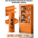 CAXCOLORS Cax Akrilik Sprey Boya 400 ml – Mobilya, Raf, Kitaplık ve Ahşap Hızlı Kuruyan Çok Amaçlı Sprey Boya - TURUNCU