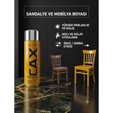 CAXCOLORS Cax Akrilik Sprey Boya 400 ml - Sandalye Mobilya Ahşap Metal Yüksek Parlaklık Kolay Uygulama - KOYU SARI