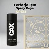 CAXCOLORS Cax Akrilik Sprey Boya 400ML - Ferforje, Metal ve Mobilya Yenileme Boyası - (Hızlı Kuruyan) - Krem