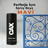 CAXCOLORS Cax Akrilik Sprey Boya 400ML - Ferforje, Metal ve Mobilya Yenileme Boyası - (Hızlı Kuruyan) - Mavi