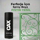 CAXCOLORS Cax Akrilik Sprey Boya 400ML - Ferforje, Metal ve Mobilya Yenileme Boyası - (Hızlı Kuruyan) - Yeşil