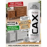 CAXCOLORS Cax Akrilik Sprey Boya 400ML - Mobilya Yenileme Boyası, Komodin & Şifonyer Için Hızlı Kuruma - açık Gri