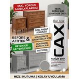 CAXCOLORS Cax Akrilik Sprey Boya 400ML - Mobilya Yenileme Boyası, Komodin & Şifonyer Için Hızlı Kuruma - Beton gri