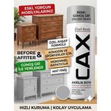 CAXCOLORS Cax Akrilik Sprey Boya 400ML - Mobilya Yenileme Boyası, Komodin & Şifonyer Için Hızlı Kuruma - Gümüş gri