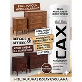 CAXCOLORS Cax Akrilik Sprey Boya 400ML - Mobilya Yenileme Boyası, Komodin & Şifonyer Için Hızlı Kuruma - Koyu ahşap