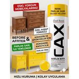 CAXCOLORS Cax Akrilik Sprey Boya 400ML - Mobilya Yenileme Boyası, Komodin & Şifonyer Için Hızlı Kuruma - Parlak sarı