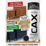 CAXCOLORS Cax Akrilik Sprey Boya 400ML - Mobilya Yenileme Boyası, Komodin & Şifonyer Için Hızlı Kuruma - Safir siyah