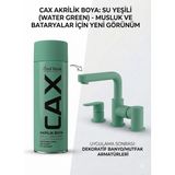 CAXCOLORS Cax Akrilik Sprey Boya 400ML - Musluk Batarya Mutfak Banyo Armatür Yenileme Boyası - Su Yeşili