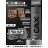 CAXCOLORS Cax Akrilik Sprey Boya Krom Rengi 400ML - Ahşap Kasa ve Kutular Için Yenileme ve Dekore Etme Boyası - Beton gri