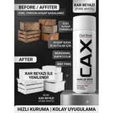 CAXCOLORS Cax Akrilik Sprey Boya Krom Rengi 400ML - Ahşap Kasa ve Kutular Için Yenileme ve Dekore Etme Boyası - Kar beyazı
