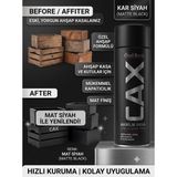 CAXCOLORS Cax Akrilik Sprey Boya Krom Rengi 400ML - Ahşap Kasa ve Kutular Için Yenileme ve Dekore Etme Boyası - Mat siyah