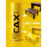 CAXCOLORS Cax Akrilik Sprey Boya - Sehpa Masa Mobilya Boyası Kendin Yap (Dıy) Çok Amaçlı Renklendirici - PARLAK SARI