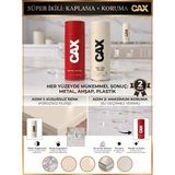 CAXCOLORS Cax Akrilik Sprey Boya ve Vernik Seti 400 ml - Metal Ahşap Plastik Için Çiftli Kaplama Koruma - RAL 1015 (Fildişi)