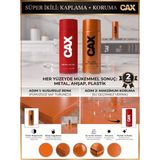 CAXCOLORS Cax Akrilik Sprey Boya ve Vernik Seti 400 ml - Metal Ahşap Plastik Için Çiftli Kaplama Koruma - RAL 2004 (Saf Turuncu)