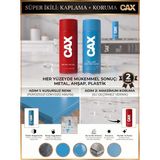 CAXCOLORS Cax Akrilik Sprey Boya ve Vernik Seti 400 ml - Metal Ahşap Plastik Için Çiftli Kaplama Koruma - RAL 5015 (Gökyüzü Mavisi)
