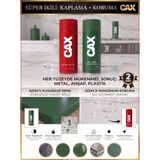CAXCOLORS Cax Akrilik Sprey Boya ve Vernik Seti 400 ml - Metal Ahşap Plastik Için Çiftli Kaplama Koruma - RAL 6005 (Yosun Yeşili)