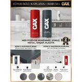 CAXCOLORS Cax Akrilik Sprey Boya ve Vernik Seti 400 ml - Metal Ahşap Plastik Için Çiftli Kaplama Koruma - RAL 7016 (Antrasit Gri)