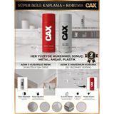 CAXCOLORS Cax Akrilik Sprey Boya ve Vernik Seti 400 ml - Metal Ahşap Plastik Için Çiftli Kaplama Koruma - RAL 7035 (Işık Grisi)