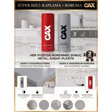 CAXCOLORS Cax Akrilik Sprey Boya ve Vernik Seti 400 ml - Metal Ahşap Plastik Için Çiftli Kaplama Koruma - RAL 7040 (Pencere Grisi)