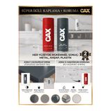 caxcolors CAX Akrilik Sprey Boya ve Vernik Seti 400 ml - Metal Ahşap Plastik İçin Çiftli Kaplama Koruma