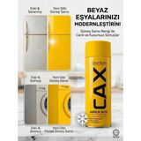 CAXCOLORS Cax Beyaz Eşya Boyası Sprey 400 ml - Buzdolabı Çamaşır Makinesi Klima Boyası, Astar Vernik Istemez - Güneş Sarı