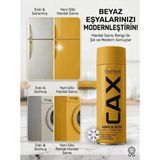 CAXCOLORS Cax Beyaz Eşya Boyası Sprey 400 ml - Buzdolabı Çamaşır Makinesi Klima Boyası, Astar Vernik Istemez - Hardal Sarı
