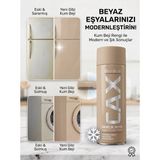 CAXCOLORS Cax Beyaz Eşya Boyası Sprey 400 ml - Buzdolabı Çamaşır Makinesi Klima Boyası, Astar Vernik Istemez - Kum Beji