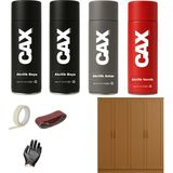 CAXCOLORS Cax Colors Demir&Ahşap&Plastik Dolap Boyası Özel Yapım Akrilik Sprey Boya Seti 400 ml - AÇIK MEŞE