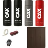 CAXCOLORS Cax Colors Demir&Ahşap&Plastik Dolap Boyası Özel Yapım Akrilik Sprey Boya Seti 400 ml - KOYU KAHVE
