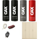 CAXCOLORS Cax Colors Demir&Ahşap&Plastik Dolap Boyası Özel Yapım Akrilik Sprey Boya Seti 400 ml - KREM