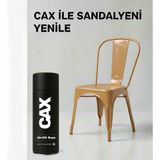 CAXCOLORS Cax Colors Metal Ahşap Plastik Sandalye Sprey Boya 400ML - Çizilmelere Dayanıklı Hızlı Kuru Boya - Açık Kahve