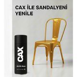 CAXCOLORS Cax Colors Metal Ahşap Plastik Sandalye Sprey Boya 400ML - Çizilmelere Dayanıklı Hızlı Kuru Boya - Altın