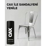 CAXCOLORS Cax Colors Metal Ahşap Plastik Sandalye Sprey Boya 400ML - Çizilmelere Dayanıklı Hızlı Kuru Boya - Gümüş