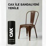 CAXCOLORS Cax Colors Metal Ahşap Plastik Sandalye Sprey Boya 400ML - Çizilmelere Dayanıklı Hızlı Kuru Boya - Koyu Kahverengi