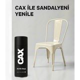CAXCOLORS Cax Colors Metal Ahşap Plastik Sandalye Sprey Boya 400ML - Çizilmelere Dayanıklı Hızlı Kuru Boya - Krem