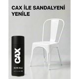 CAXCOLORS Cax Colors Metal Ahşap Plastik Sandalye Sprey Boya 400ML - Çizilmelere Dayanıklı Hızlı Kuru Boya - Parlak Beyaz
