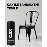 CAXCOLORS Cax Colors Metal Ahşap Plastik Sandalye Sprey Boya 400ML - Çizilmelere Dayanıklı Hızlı Kuru Boya - Parlak Siyah