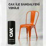 CAXCOLORS Cax Colors Metal Ahşap Plastik Sandalye Sprey Boya 400ML - Çizilmelere Dayanıklı Hızlı Kuru Boya - Turuncu
