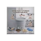 caxcolors CAX Colors Parlak Boya 1 L - Panel Kapı, Demir ve Ahşap Boyası (Yüksek Tutunma & Üstün Parlaklık) 5'li hediye set