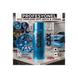 caxcolors CAX Colors Profesyonel Oto Yenileme Seti - metalik açık mavi Sprey Boya (400 ml) + Oto Vernik Spreyi (400 ml) - Hızlı Kuruyan Jant ve Kaporta Boyası