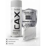 CAXCOLORS Cax Isıya Dayanıklı Petek ve Radyatör Akrilik Sprey Boya 400ML - Hızlı Kuruyan Sararmaz - Mermer Beyazı