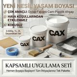 CAXCOLORS Cax Kokusuz Çok Amaçlı Yeni Nesil Yaşam Boyası - Dolap Fayans Mobilya Geri Dönüşüm Boya Seti (0.600G / 1l / 2l) - PARLAK BEYAZ - 1 L