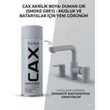 CAXCOLORS Cax Motorsiklet Bisiklet Kask ve Koruyucu Ekipmanlar Için Akrilik Sprey Boya - Duman Gri