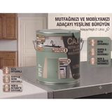 CAXCOLORS Cax Mutfak Dolabı ve Panel Kapı Boyası 1 Lt - Isıya Neme Dayanıklı Ahşap Boyası - Adaçayı Yeşili