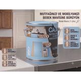 CAXCOLORS Cax Mutfak Dolabı ve Panel Kapı Boyası 1 Lt - Isıya Neme Dayanıklı Ahşap Boyası - Bebek Mavi